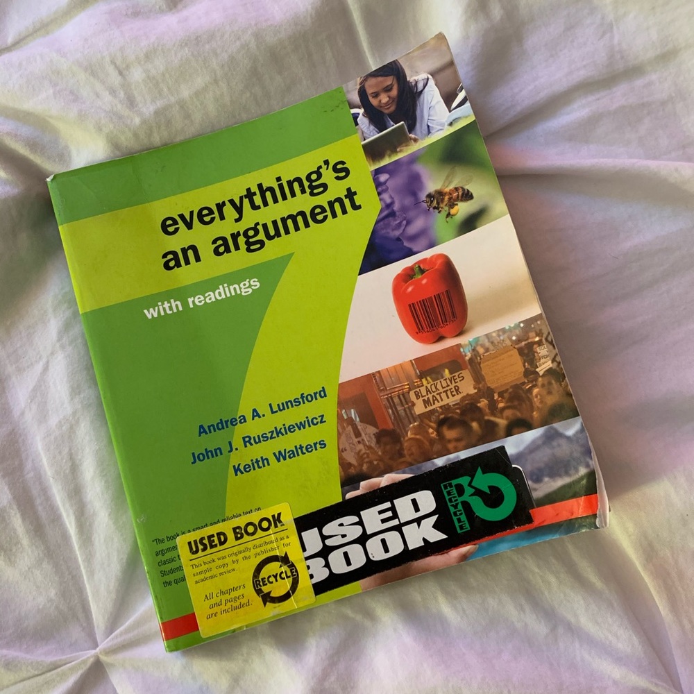 Textbook: “Everything’s an Argument”